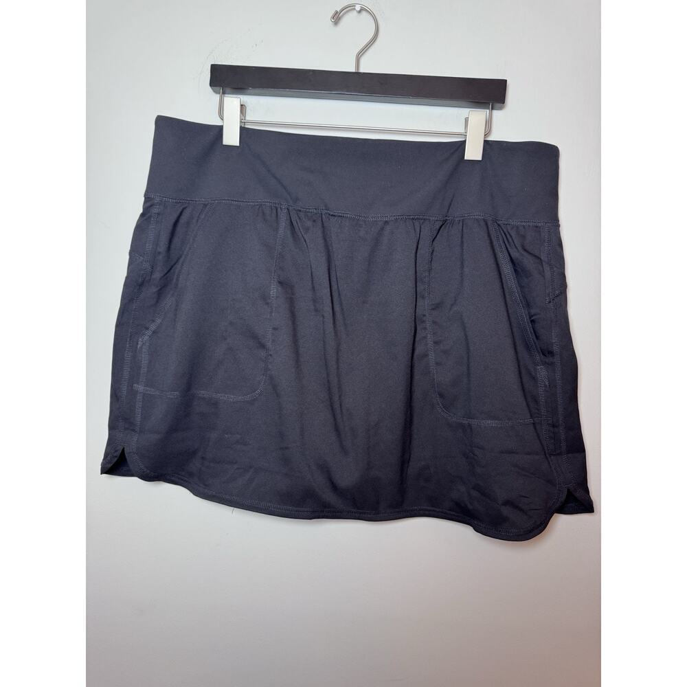 zuda Z-Eco Women's Cityscape Skort Pockets Black Size XL Activewear (1821)